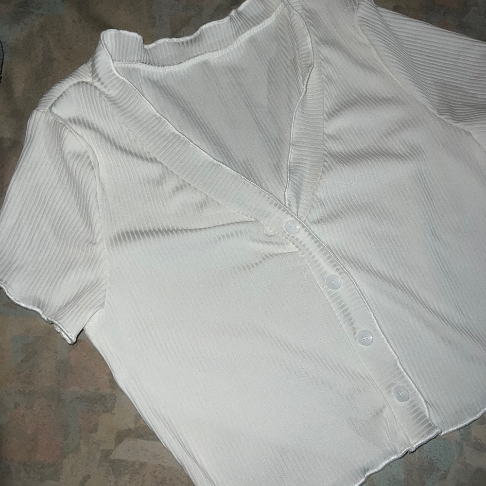 White Crop top